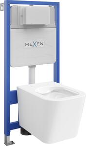 Mexen Fenix Slim, podomítkový modul a závěsné WC Teo, bílá, 6103385XX00