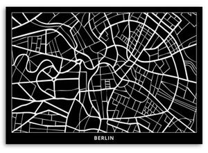 Obraz na plátně Mapa města Berlín - 60x40 cm