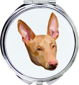 Pharaonenhund, faraonský honič, Kelb tal-Fenek - Zrcadlo s fotografií a geometrickým vzorem od značky Art-Dog