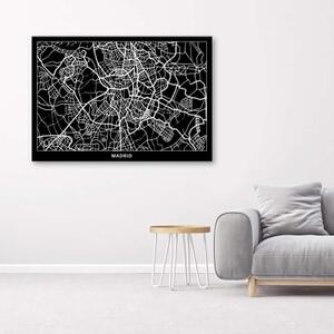Obraz na plátně Mapa Madridu - 60x40 cm