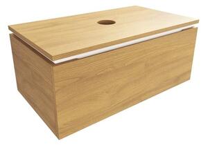 Koupelnová skříňka s krycí deskou SAT Feel 80x30x46 cm medový dub mat SATFEEL80DMD