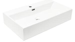 Umyvadlo SAT Cube Way 75x42 cm otvor pro baterii uprostřed SATCW7542