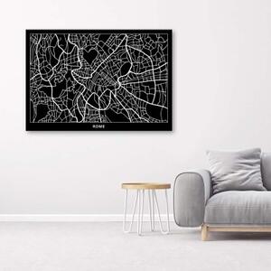 Obraz na plátně Mapa města Řím - 60x40 cm
