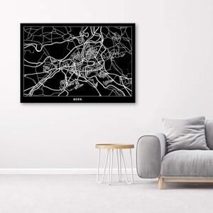 Obraz na plátně Mapa města Brna - 60x40 cm