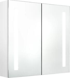 LED koupelnová skříňka se zrcadlem zářivě bílá 62 x 14 x 60 cm
