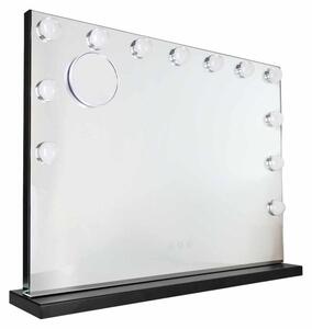 KIK KX2711 LED kosmetické zrcátko s 15 žárovkami, zvětšení 10x, regulace jasu