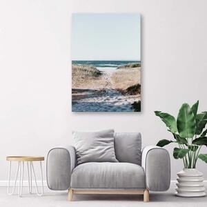 Obraz na plátně Cesta na pláž Písek - 40x60 cm