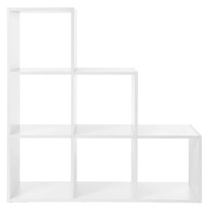 VASAGLE Knihovna - bílá - 97,5x29x97,5 cm