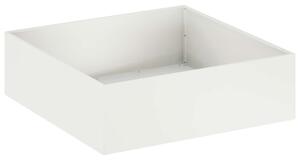 Zahradní pěstebník Bílá 80 x 80 x 30 cm Studená válcovaná ocel