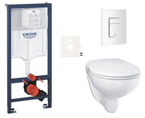 Závěsný WC set do lehkých stěn / předstěnová montáž GROHE Bau Ceramic SIKOGRSBAUSCSH0