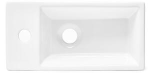 Umývátko SAT Brevis 40,5x20,5 cm otvor pro baterii vlevo SATBRE4020SL
