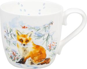 Vánoční porcelánový hrnek Liška 450 ml