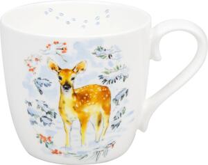Vánoční porcelánový hrnek Srnka 450 ml