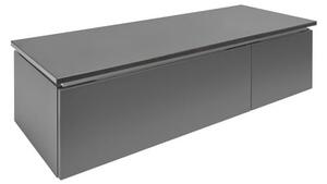 Koupelnová skříňka s krycí deskou SAT Feel 120x30x46 cm antracit mat SATFEEL2120ANTD