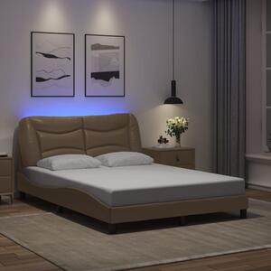 Rám postele s LED bez matrace Hvar cappuccino 140 x 190 cm 3213931