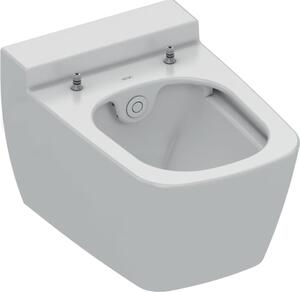 Toaleta TECEone s funkcí sprchy, pouze studená voda, bez elektrického napájení, bílá, bez obruby, s funkcí samočištění, značka BELGAQUA