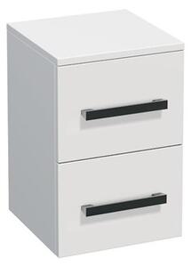Koupelnová skříňka nízká SAT Cube Way 32,5x49,3x33 cm bílá lesk CUBE3CHN32BL