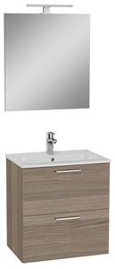 Koupelnová sestava s umyvadlem zrcadlem a osvětlením VitrA Mia 59x61x39,5 cm cordoba MIASET60C