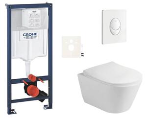 Závěsný WC set do lehkých stěn / předstěnová montáž Glacera Ava SIKOGRSAVASASH0