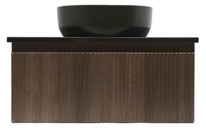 Koupelnová skříňka s krycí deskou SAT Evolution 78x30x44,8 cm ořech mat SATEVO80NAD