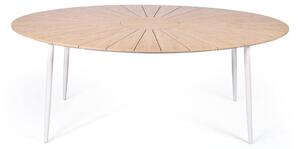 Set 4 bílých jídelních židlí Jaanna a přírodního stolu Marienlist – Bonami Essentials
