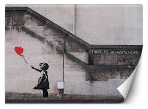 Fototapeta, Banksy Dívka s balónkem Graffiti - 400x280 cm