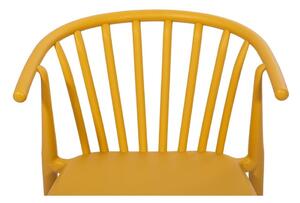 Set 2 žlutých jídelních židlí Capri a černého stolu Viking – Bonami Essentials
