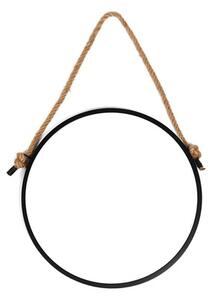 Zrcadlo Naturel 60 cm černá matná ZLAN60C