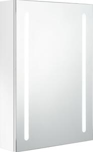 LED koupelnová skříňka se zrcadlem zářivě bílá 50 x 13 x 70 cm