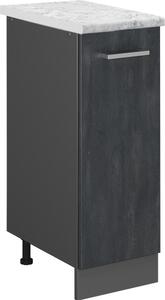 Lékárničková skříňka Vicco R-Line Černý beton 30 cm PD Mramor, Model 47612