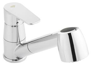 Dřezová baterie SAT Project s vytahovací sprškou chrom SATBSPRO283