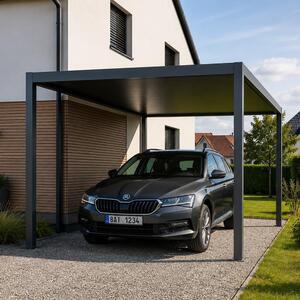 Hliníkový přístřešek pro auto AVENBERG TERMINAL 1 5.3 x 3.0 m
