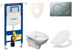 Cenově zvýhodněný závěsný WC set Geberit do lehkých stěn / předstěnová montáž + WC Ceramia S-Line Pro 111.355.00.5NR3