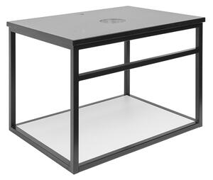 Konstrukce s žulovou krycí deskou Naturel Industrial 59x45x45 cm černá mat KONZOLEUM60BZ