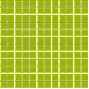 Skleněná mozaika Premium Mosaic zelená 30x30 cm lesk MOS25PI