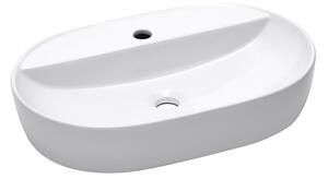 Umyvadlo na desku SAT Infinitio 60x40 cm otvor pro baterii uprostřed SATINF6040