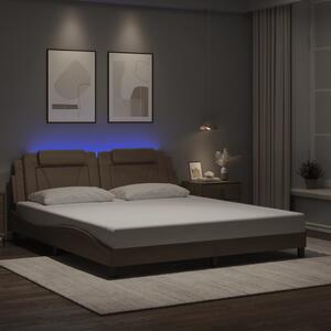 Rám postele Viana s LED bez matrace cappuccino 180x200 cm 3214040