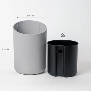Famanu Kosmetický kontejner 2L – Minimalistický a elegantní design s víkem, ideální do koupelny, toalety nebo na toaletní stolek