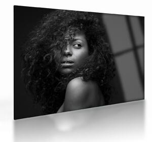 Skleněný obraz - Portrét ženy (70x50 cm)
