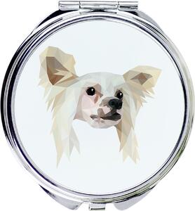 Čínský chochlík – Zrcadlo značky Art-Dog s fotografií a geometrickým vzorem