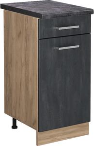 Spodní skříňka kuchyňské linky Vicco R-Line Černý beton 40 cm PD Antracit, Model 47508
