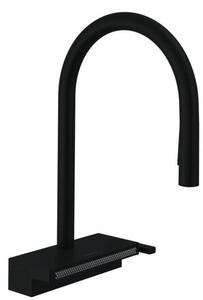 Dřezová baterie Hansgrohe Aquno s vytahovací sprškou černý mat 73831670