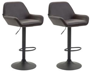 Sada 2 barových židlí Iris brown