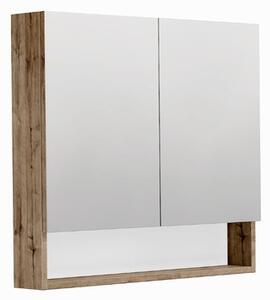 Zrcadlová skříňka SAT Cubeway 80x14x72 cm lamino dub wellington GALCU80DW