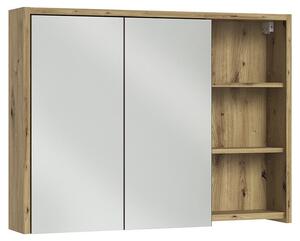Koupelnová zrcadlová skříňka Vicco Viola Kašmír/Řemeslný dub 100 x 75 cm, Model 60728