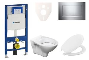 Cenově zvýhodněný závěsný WC set Geberit do lehkých stěn / předstěnová montáž + WC Ceramia S-Line Pro 111.300.00.5NR6