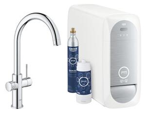 Dřezová baterie GROHE Blue Home s výpustí chrom 31455001
