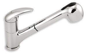 Dřezová baterie Novaservis Metalia 55 s vytahovací sprškou chrom 55081.0