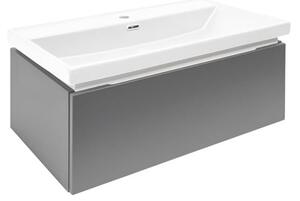 Koupelnová skříňka s umyvadlem SAT Feel 80x30x44,8 cm antracit mat SATFEEL80ANTU4