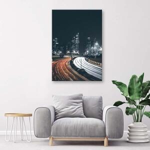 Obraz na plátně Noční město - 40x60 cm